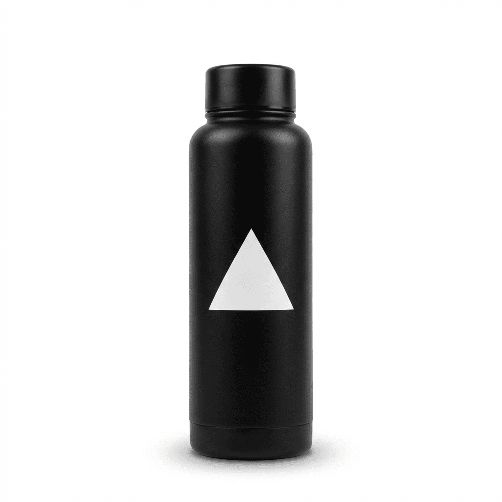 Matte Black Stainless Steel Water Bottle